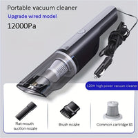 Wired Silver And Red Car Vacuum Cleaner Car With Strong Suction