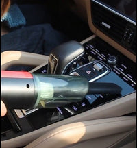 Wired Silver And Red Car Vacuum Cleaner Car With Strong Suction
