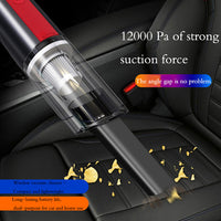 Wired Silver And Red Car Vacuum Cleaner Car With Strong Suction
